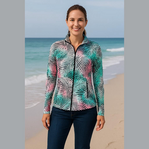 NWT Tommy Bahama Golf Tennis Full Zip Jacket XS Thumb Holes Pockets